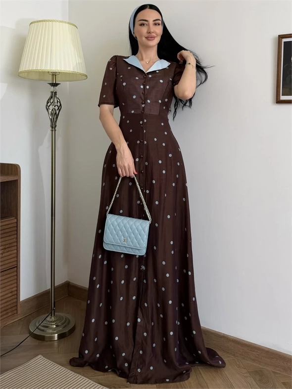 {{photo.Alt || photo.Description || 'Платье-халат Sunita отложной ворот короткий рукав 38002'}}