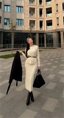 {{photo.Alt || photo.Description || 'Двойка DiaMei 25325 (кофта + юбка ниже колен) 3200'}}