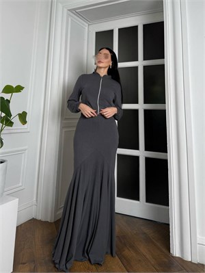 {{photo.Alt || photo.Description || 'Двойка (укороченный бомбер + юбка рыбка) серый 3800'}}