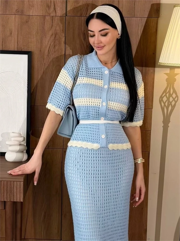 {{photo.Alt || photo.Description || 'Вязаный костюм (кофта с отложным воротом и коротким рукавом\юбка прямая) 5500'}}